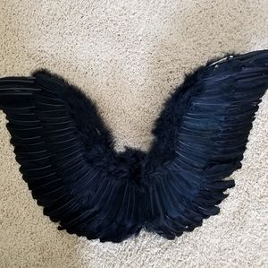 "Dark Angel" wings and halo headband (costume)
